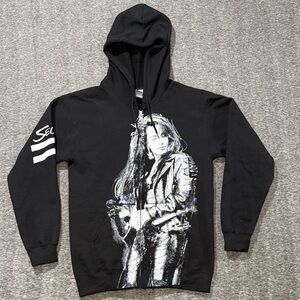 Selena Black Graphic Hoodie Small